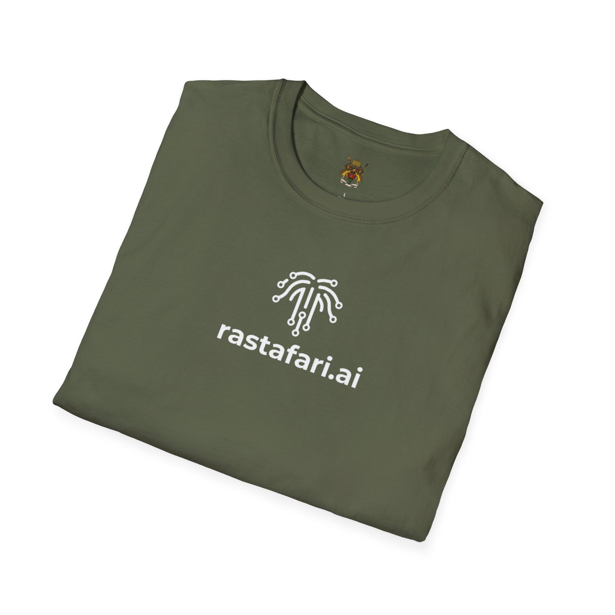 Rastafari.ai Logo T-Shirt — Vibrant Reggae-Inspired Tech Tee