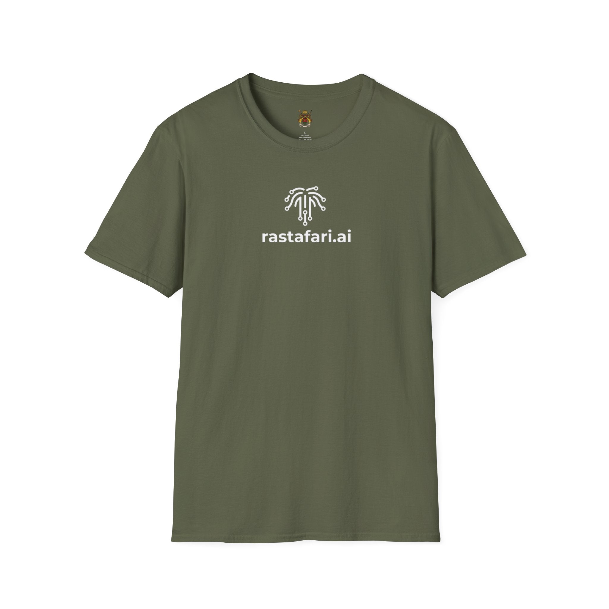 Rastafari.ai Logo T-Shirt — Vibrant Reggae-Inspired Tech Tee
