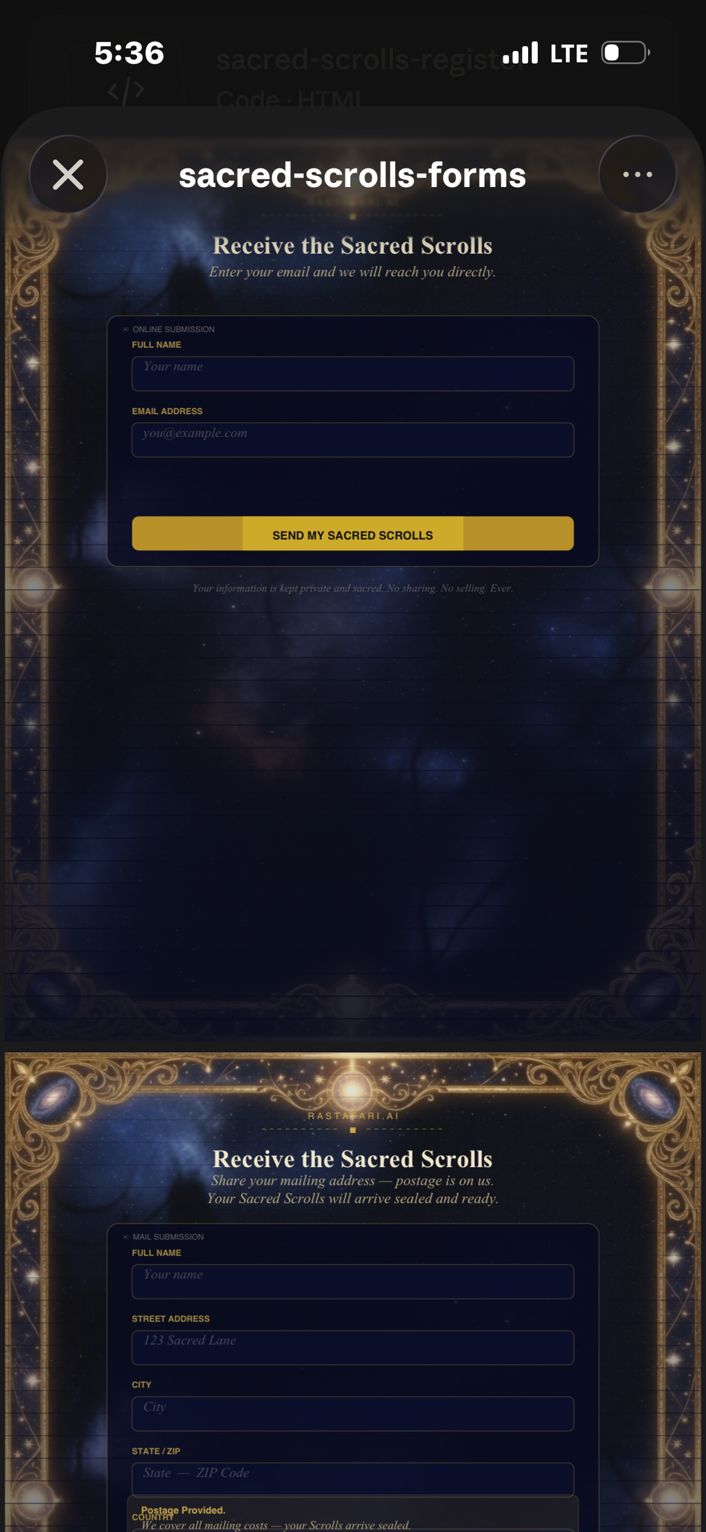 Cosmic Blueprint