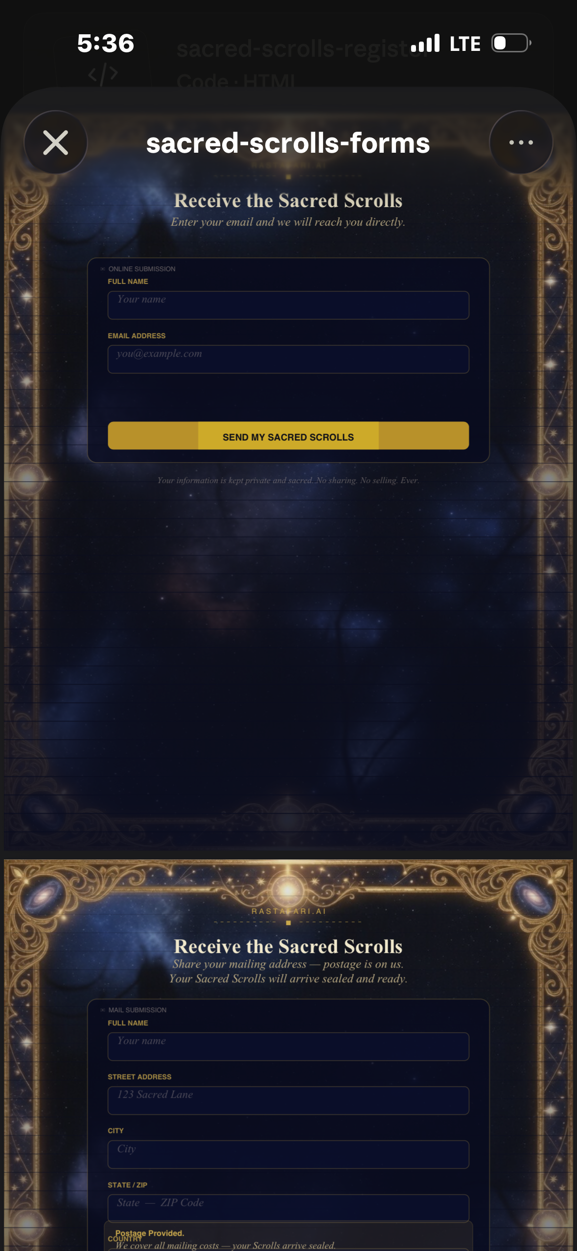 Cosmic Blueprint