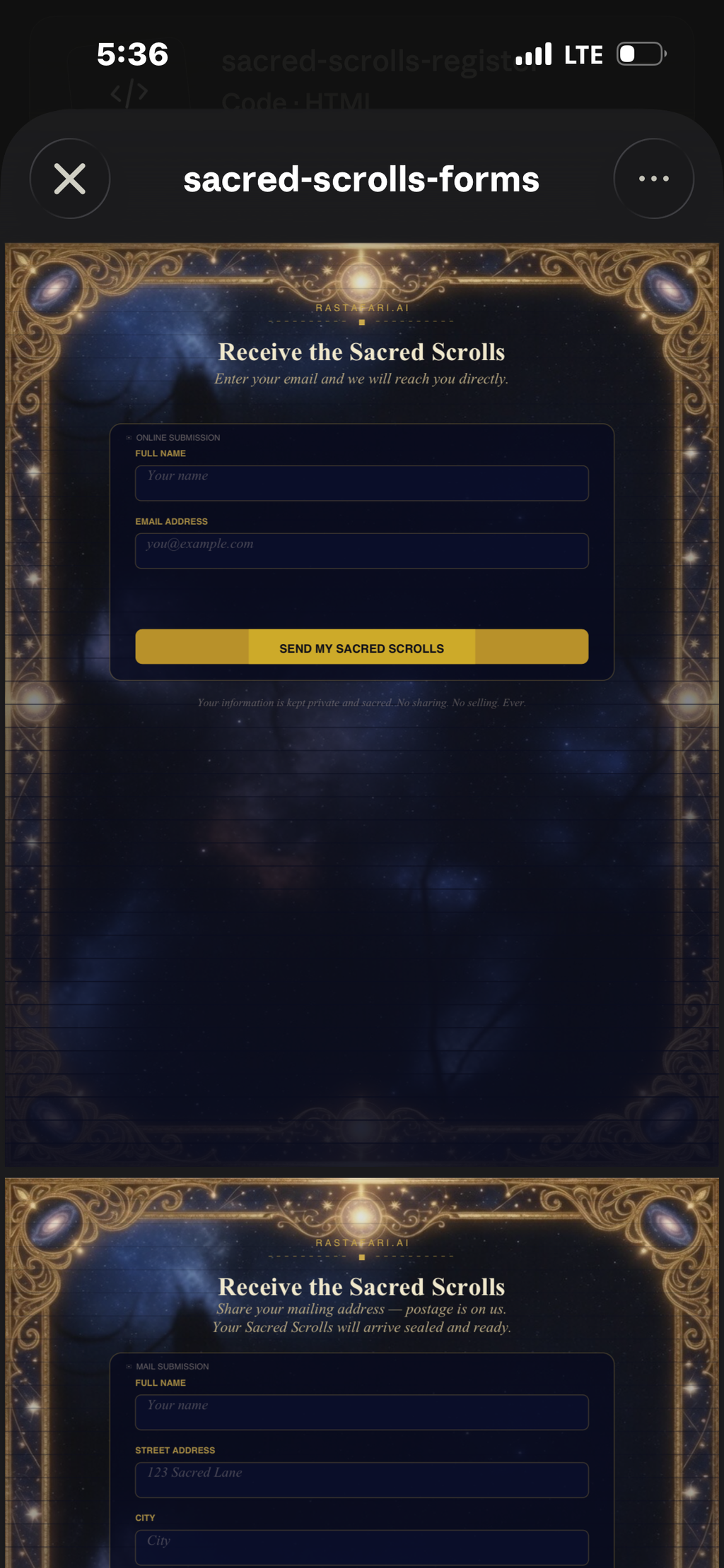 Cosmic Blueprint