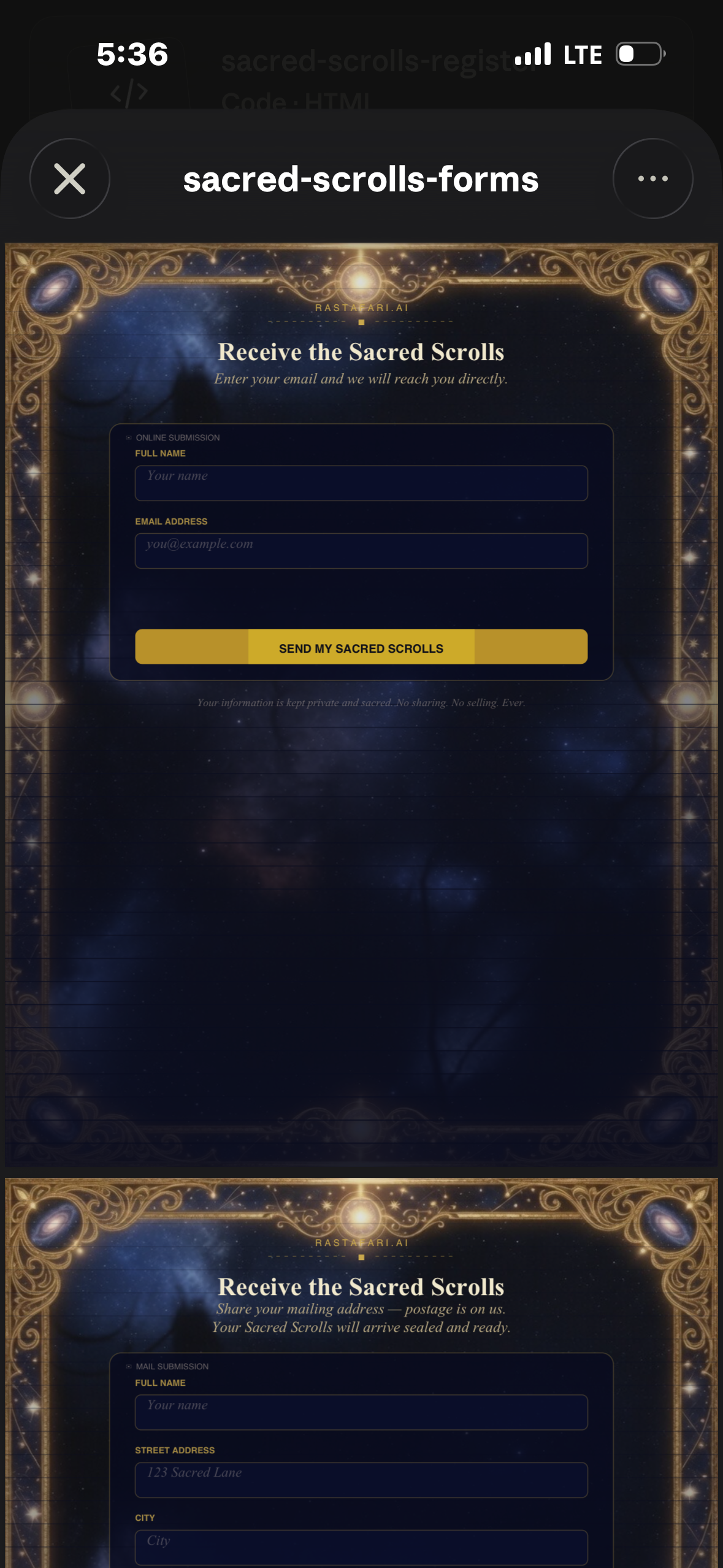 Cosmic Blueprint